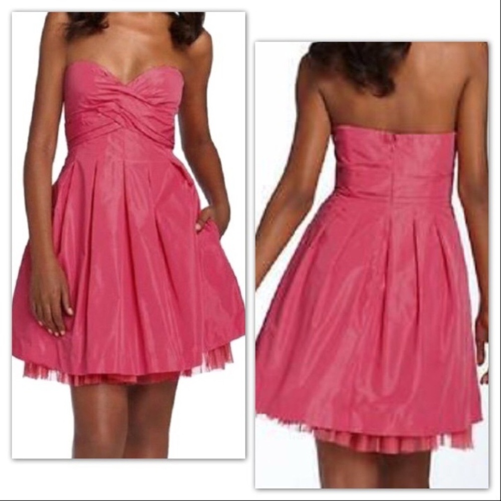 NWOT BCBG Maxazria Coral Strapless Dress  Size 6